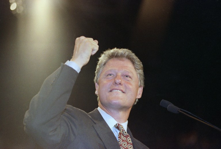 During the 1992 election, the Times took a pass on covering allegations that then-Arkansas Gov. Bill Clinton had sexually assaulted a former nursing home administrator named Juanita Broaddrick. (AP Photo/Stephan Savoia)