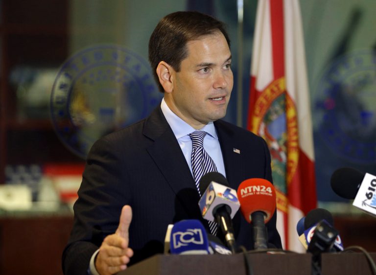 According to the Tuesday report, Marco Rubio, who decided to jump back into the race late, and Mike Pence, the governor of Indiana, have regularly talked over the phone. (AP Photo)