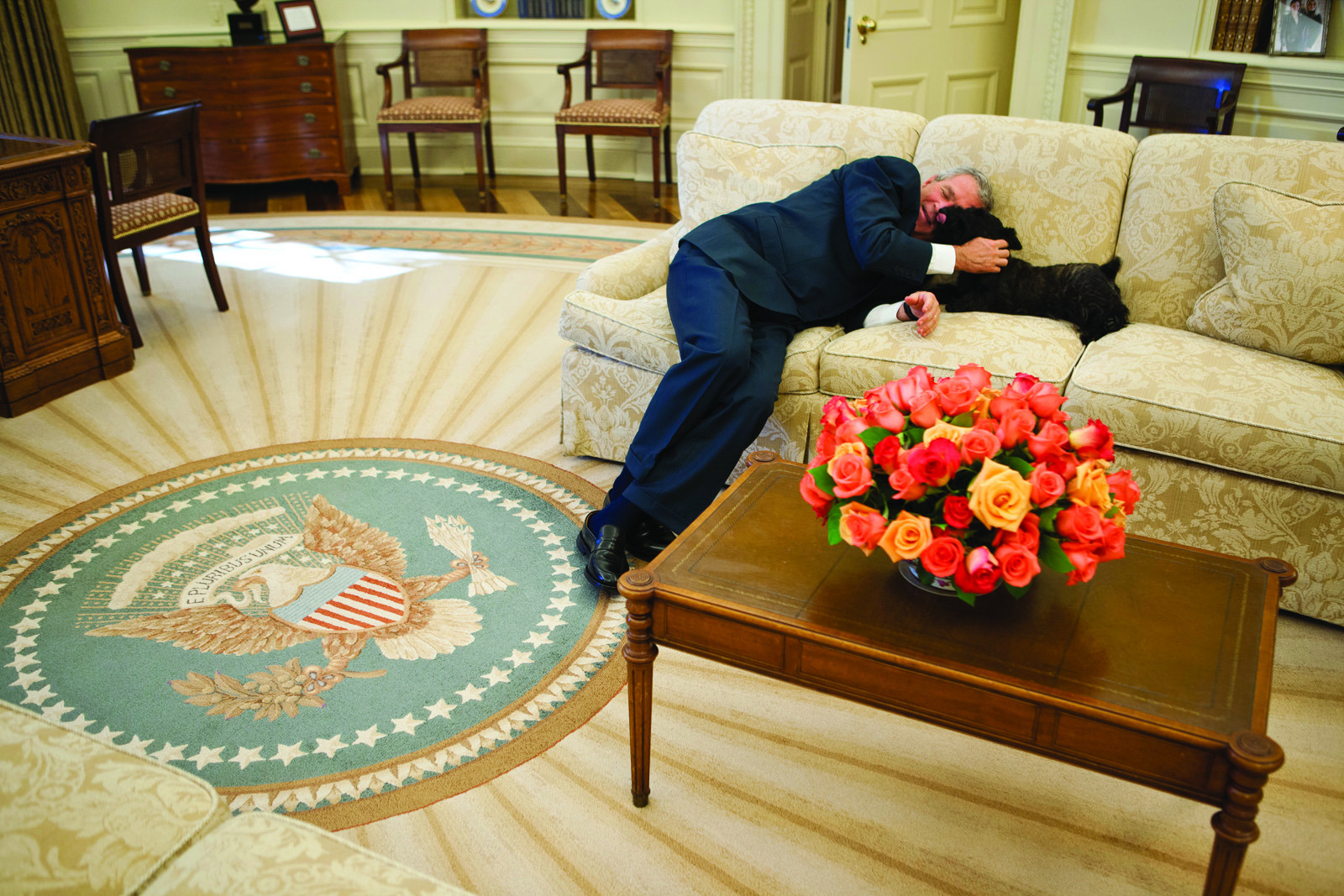 Photography book inspires mini-Bush reunion, lots of Barney talk