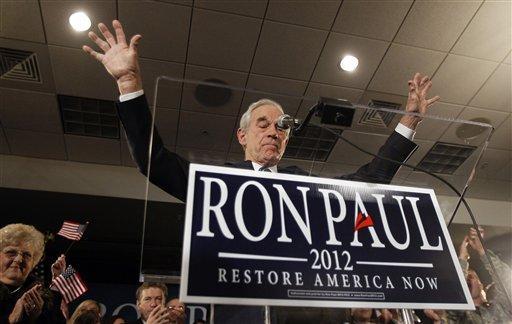 Ron Paul finishes 3rd; vows to go to New Hampshire