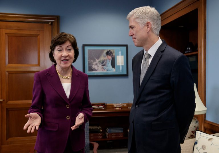 Sen. Susan Collins, R-Maine, on Tuesday said Neil Gorsuch is 
