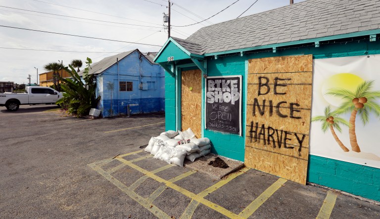 Some coastal cities where Harvey is set to make landfall have issued voluntary and mandatory evacuations. (AP Photo/Eric Gay)