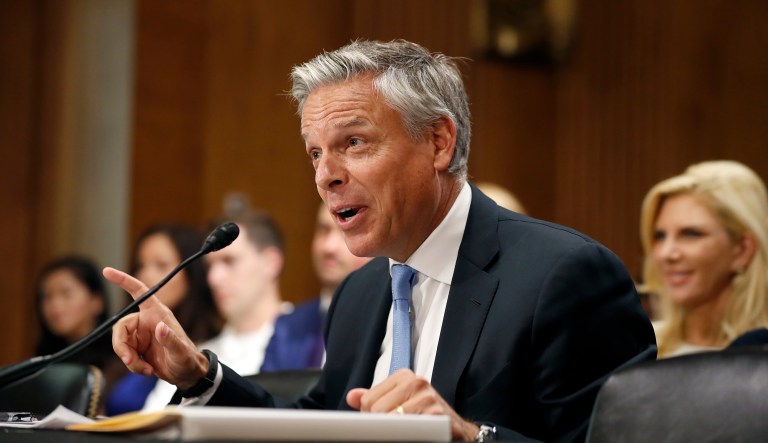 The Senate on Thursday unanimously confirmed former Utah Gov. Jon Huntsman to be President Trump's ambassador to Russia. (AP Photo/Alex Brandon)