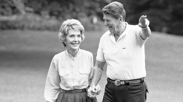 The Reagans arrived at 1600 Pennsylvania at a grim moment and almost immediately set about lifting the county's eyes and mood higher. (AP Photo/Tim Aubry/File)