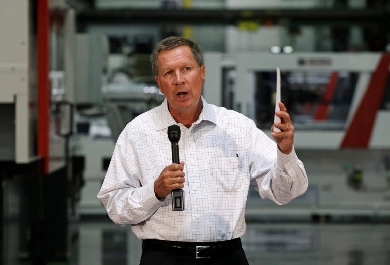 Ohio Gov. John Kasich plans to limit food stamps for more than 130,000 adults in all but a few economically depressed areas starting next year. (AP image)