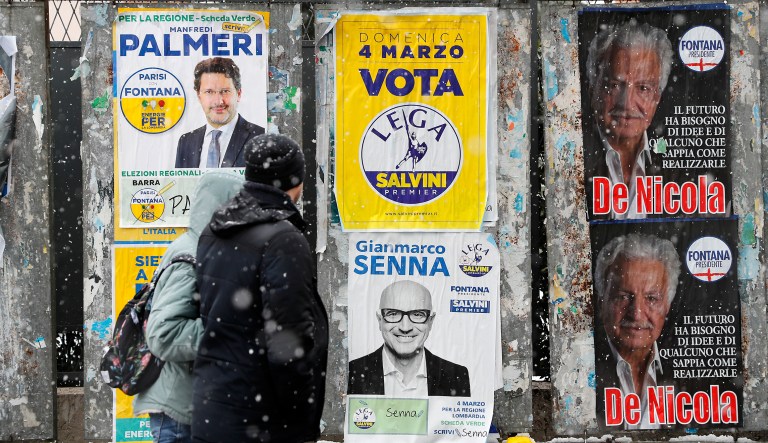 This weekend's Italian election was not so much a victory for anti-European Union forces as it was a defeat for governance. (AP Photo/Antonio Calanni)