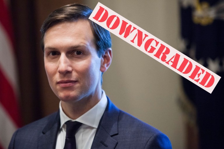 White House Watch: Kushner Gets Downgraded