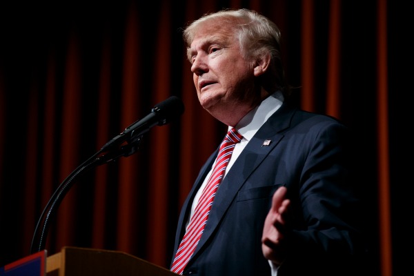 Donald Trump hauled in $80 million in July through his campaign and Republican National Committee fundraisers. (AP Photo/Evan Vucci)