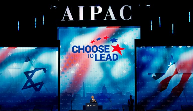 Israeli Prime Minister Benjamin Netanyahu speaks at the 2018 American Israel Public Affairs Committee (AIPAC) policy conference, at Washington Convention Center, Tuesday, March 6, 2018, in Washington.