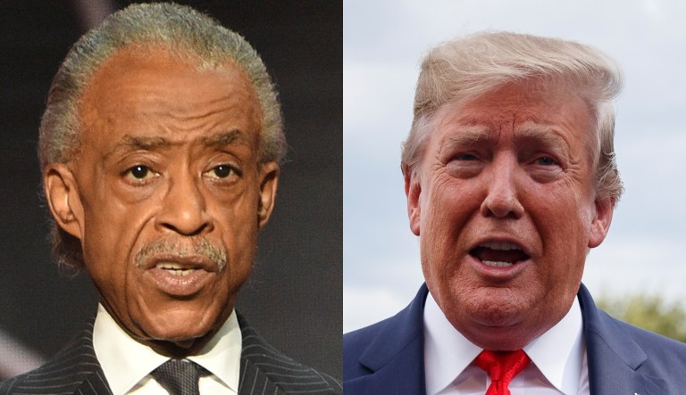 Al Sharpton and Donald Trump.