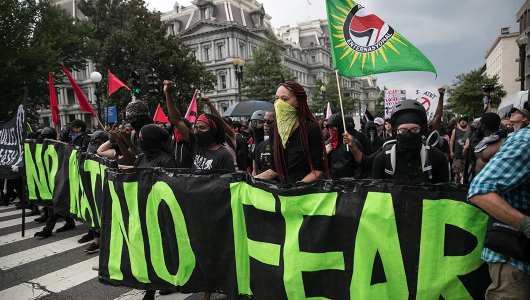 The violent Left is a serious problem, stop parroting their propaganda