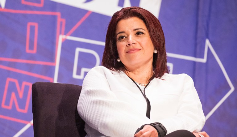 Ana Navarro attends Politicon at The Pasadena Convention Center on Sunday, Aug. 30, 2017, in Pasadena, Calif. 