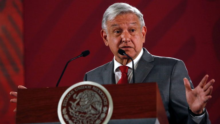Mexico's President AndrÃ©s Manuel LÃ³pez Obrador.