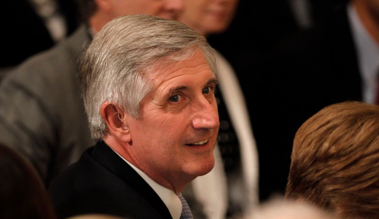 Former White House Chief of Staff Andy Card is seen in the East Room of the White House in Washington, Thursday, May 31, 2012, during a ceremony to unveil the official portraits of former President George W. Bush and former first lady Laura Bush.