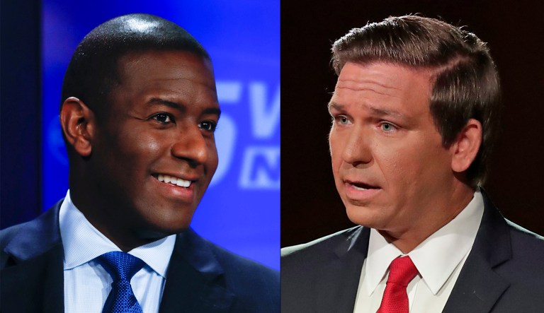 Florida gubernatorial candidates: Democrat Andrew Gillum and Rep. Ron DeSantis.