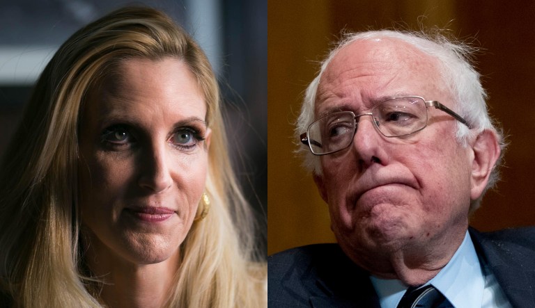 Ann Coulter and Bernie Sanders