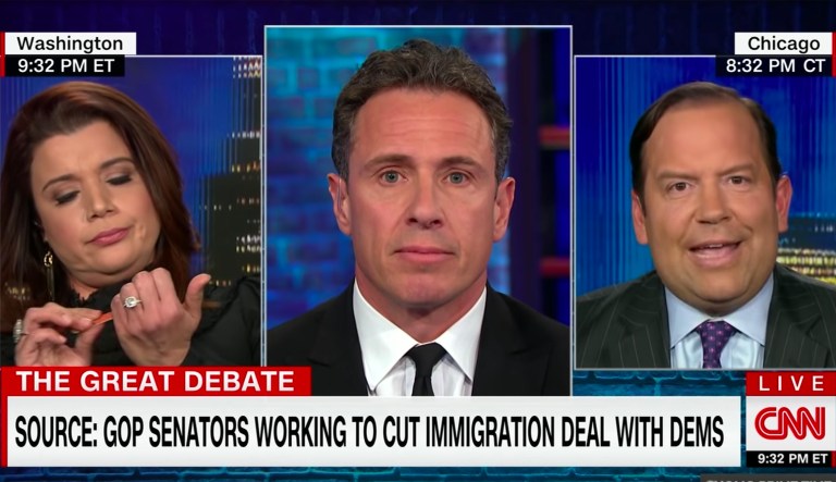 CNN’s Ana Navarro files her nails during segment on illegal immigrants