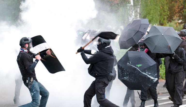 Left-wing extremists caused May Day violence and chaos around the globe yesterday