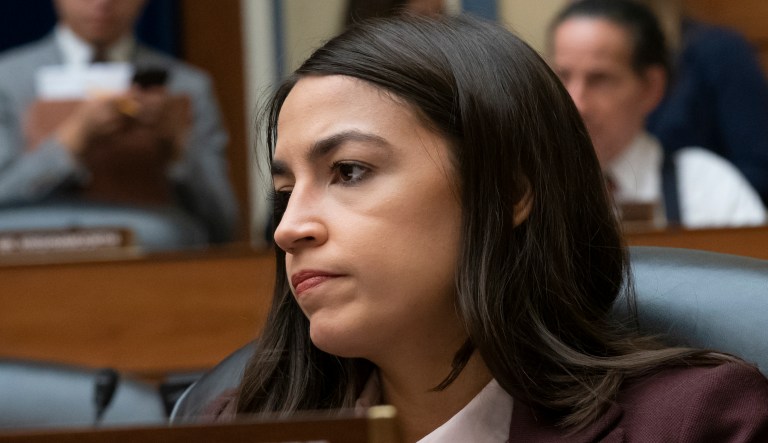 Rep. Alexandria Ocasio-Cortez, D-N.Y., attends a House Oversight Committee hearing on high prescription drugs prices shortly after her private meeting with Speaker of the House Nancy Pelosi, D-Calif., on Capitol Hill in Washington, Friday, July 26, 2019. The high-profile freshman and the veteran Pelosi have been critical of one another recently.                                                                                                                                                                                                                                                                                                                                                                                             