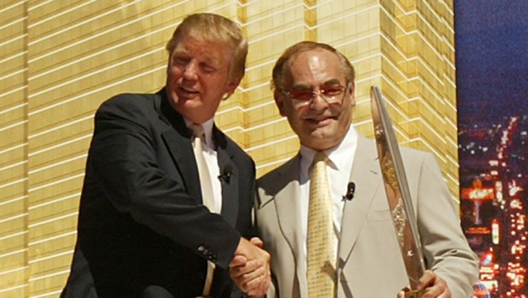 Kansas billionaire businessman Phil Ruffin, right.