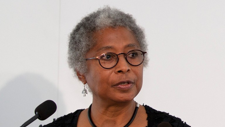 Author Alice Walker speaks Saturday, Oct. 9, 2010, in Reykjavik, Iceland.
