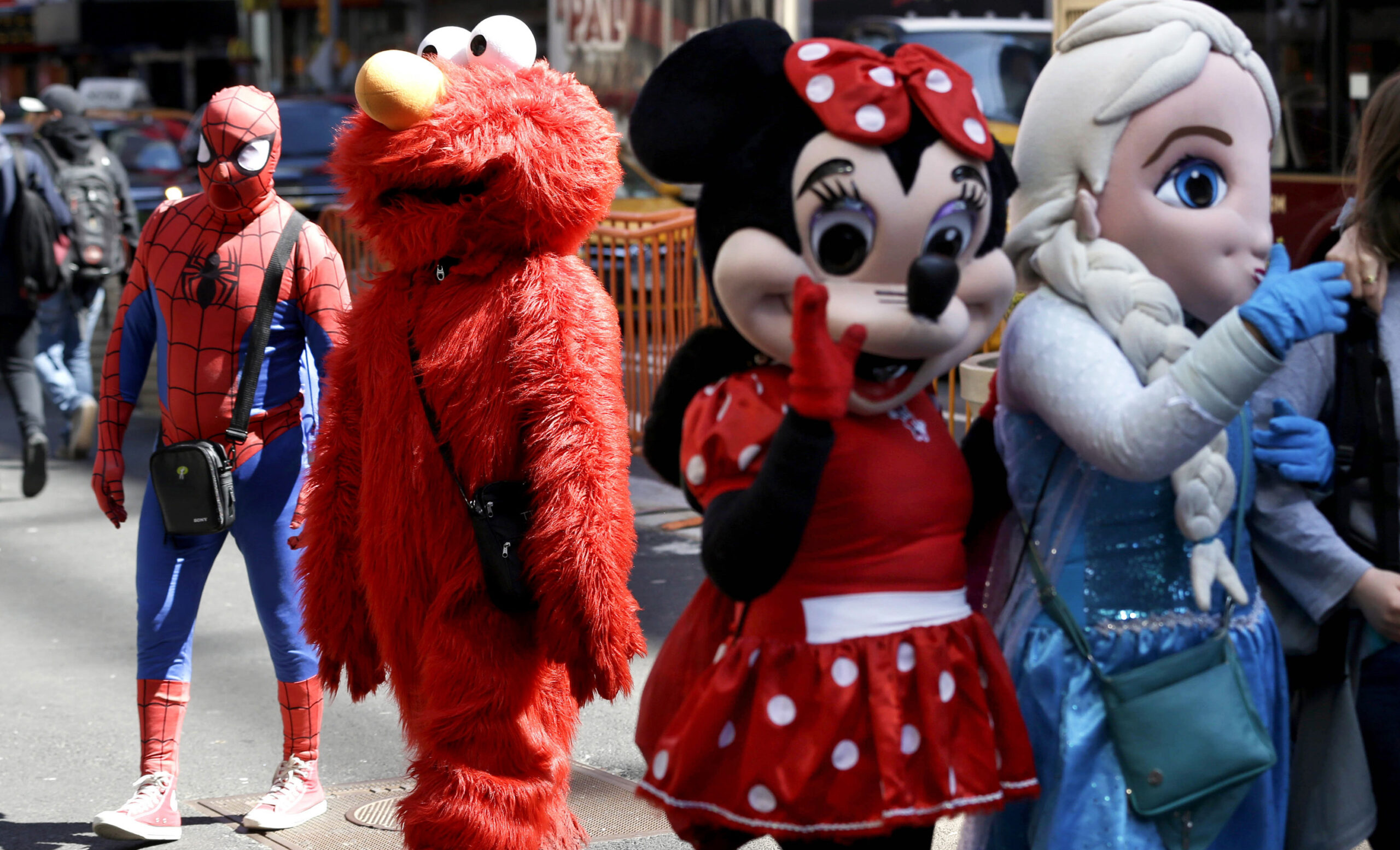 Man dressed as Elmo booked for allegedly groping teen in Times Square