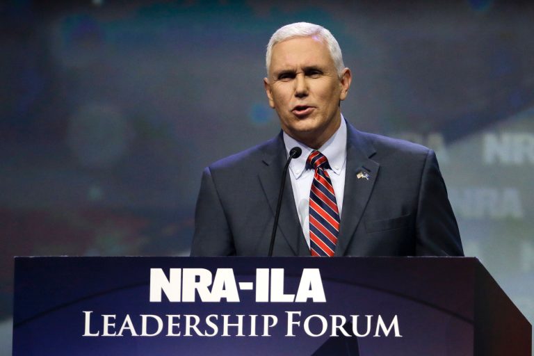 Parkland students condemn NRA after firearms banned at Pence speech