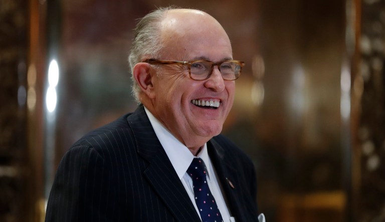 Former New York Mayor Rudy Giuliani in New York. 