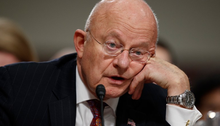 Director of National Intelligence James Clapper testifies on Capitol Hill in Washington, Thursday, Jan. 5, 2017, before the Senate Armed Services Committee hearing: "Foreign Cyber Threats to the United States."
