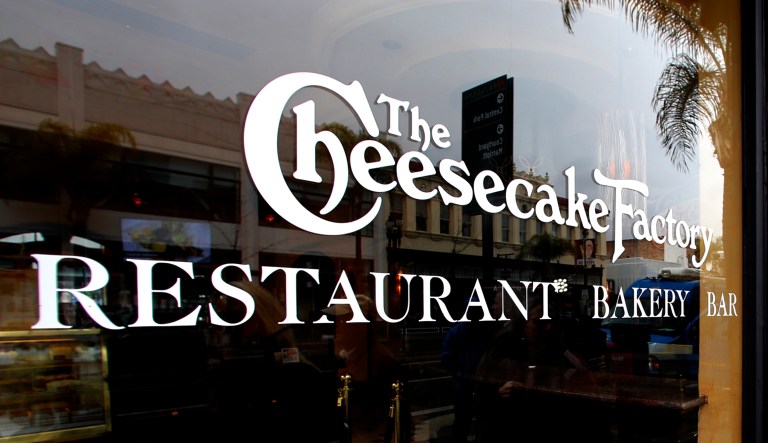 A Cheesecake Factory restaurant is seen in California.