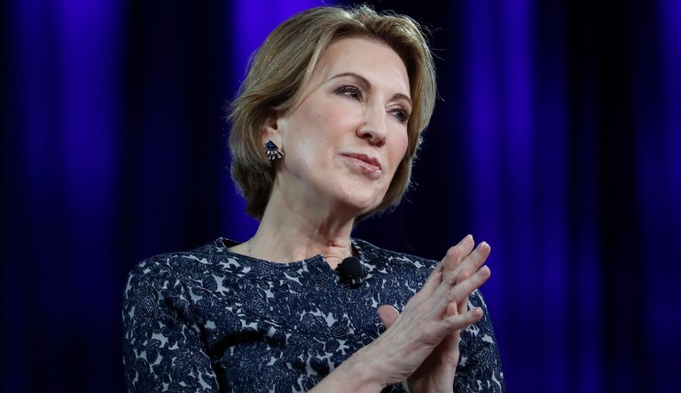 Carly Fiorina speaks at the Conservative Political Action Conference (CPAC), Friday, Feb. 24, 2017, in Oxon Hill, Md.