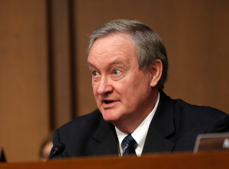 Sen. Mike Crapo, R-Idaho, speaks during a hearing on Capitol Hill in Washington, D.C. 