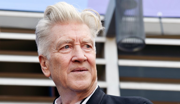 Filmmaker David Lynch is pictured during a 77th birthday celebration for Ringo Starr at Capitol Records on July 7, 2017, in Los Angeles.