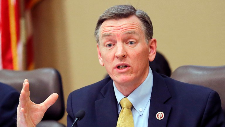 Rep. Paul Gosar, R-Ariz., speaks during a Congressional Field Hearing on the Affordable Care Act in Apache Junction, Ariz.