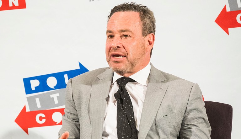 David Frum attends Politicon at The Pasadena Convention Center on Saturday, Aug. 29, 2017, in Pasadena, Calif.