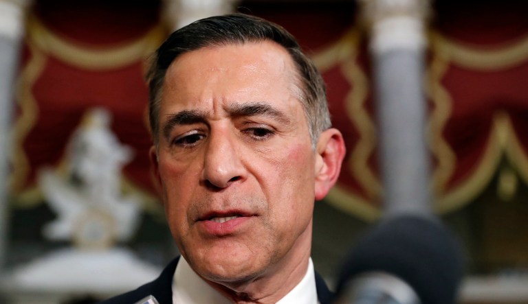 Rep. Darrell Issa, R-Calif., speaks with the media on Capitol Hill in D.C.