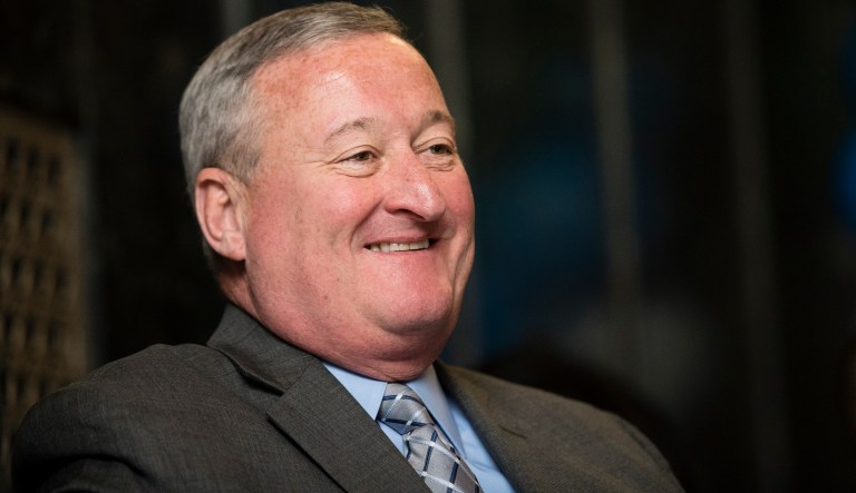 Philadelphia Mayor Jim Kenney at Vaux Big Picture High School in Philadelphia, Tuesday, Sept. 19, 2017.