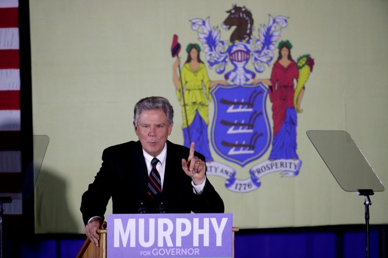 U.S. Rep. Frank Pallone speaks during a canvasing event for New Jersey Democratic gubernatorial nominee Phil Murphy, Thursday, Oct. 19, 2017, in Newark, N.J.