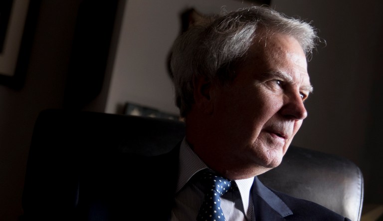Rep. Walter Jones, R-N.C., poses for a portrait in his office on Capitol Hill in D.C.