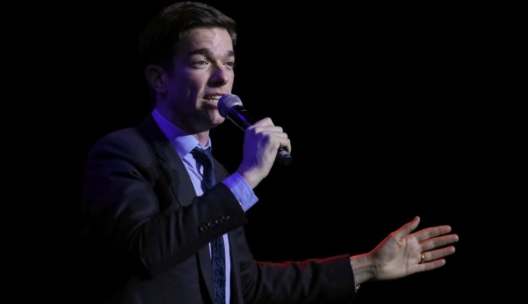 Comedian John Mulaney performs on stage during the 11th Annual Stand Up for Heroes benefit, presented by the New York Comedy Festival and The Bob Woodruff Foundation, at the Theater at Madison Square Garden on Tuesday, Nov. 7, 2017, in New York. 
