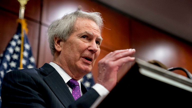 Rep. Walter Jones, R-N.C., speaks during a news conference.