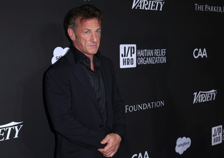 Sean Penn arrives at the 2018 Sean Penn J/P Haitian Relief Organization Gala at the Milk Studios on Saturday, Jan. 6, 2018, in Los Angeles.