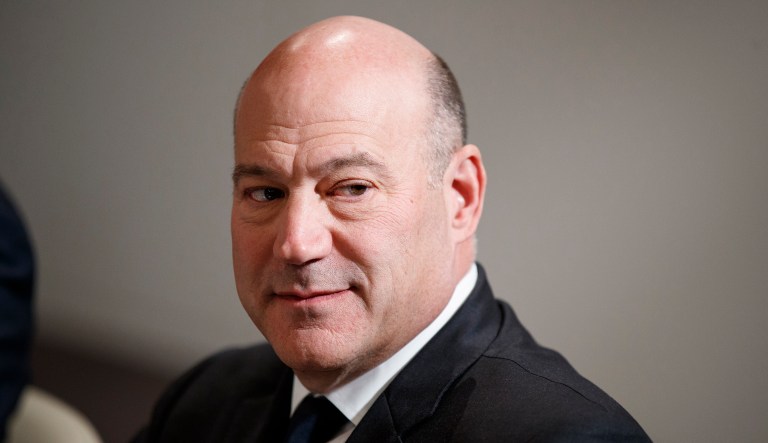 White House chief economic adviser Gary Cohn listens during a meeting between President Trump and Israeli Prime Minister Benjamin Netanyahu at the World Economic Forum, Thursday, Jan. 25, 2018, in Davos.