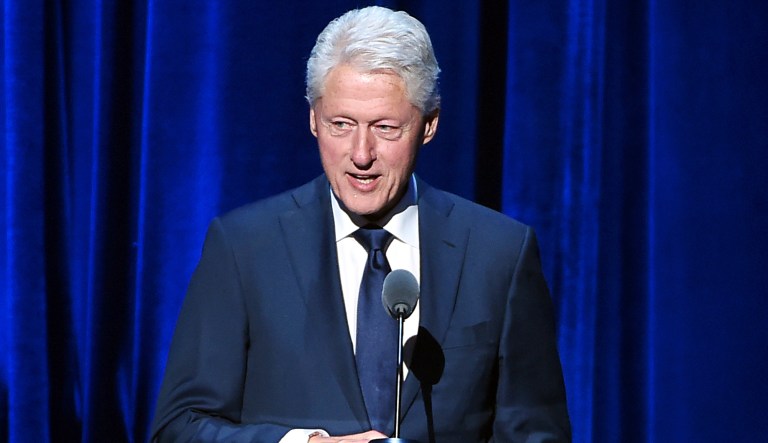 Former President Bill Clinton speaks onstage at the 2018 MusiCares Person of the Year tribute honoring Fleetwood Mac at Radio City Music Hall on Friday, Jan. 26, 2018, in New York. 