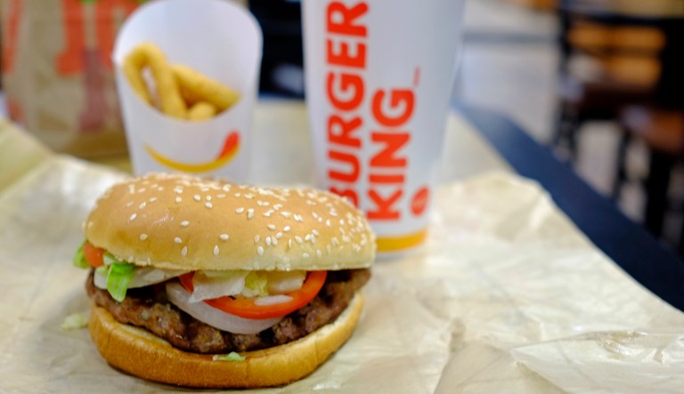 This Jan. 30, 2018, photo shows a Burger King Whopper meal at a restaurant in Charlotte, N.C.
