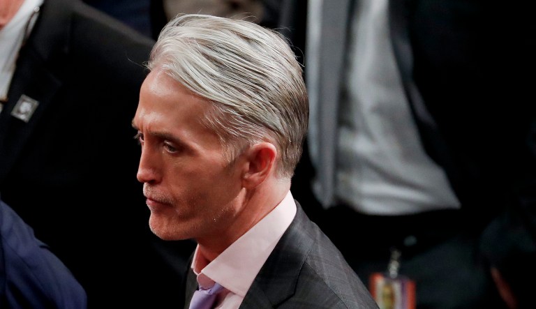 Rep. Trey Gowdy, R-SC., stands on the House floor in the Capitol on Jan. 30, 2018.