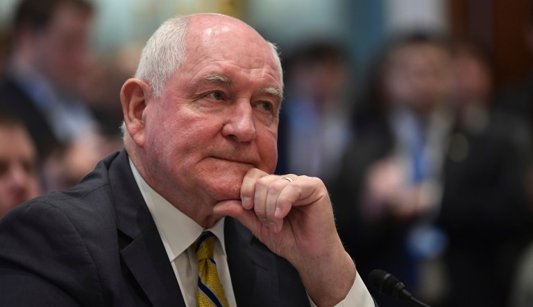Agriculture Secretary Sonny Perdue does not support a carbon tax or other pricing mechanism imposed by the federal government, a spokesperson clarified. 