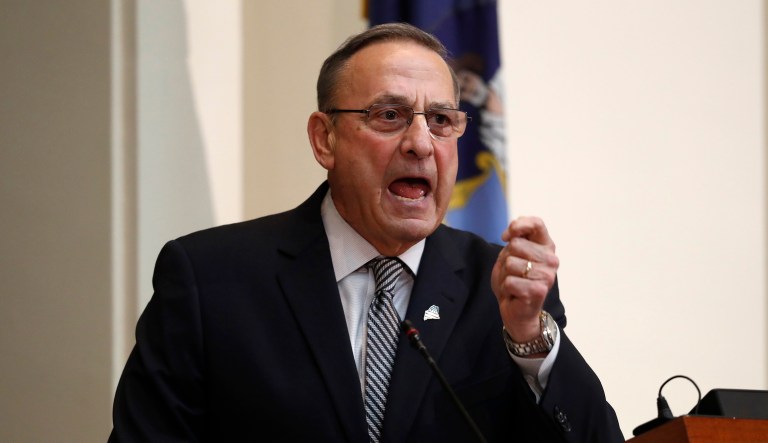 Gov. Paul LePage delivers the State of the State address in Maine.
