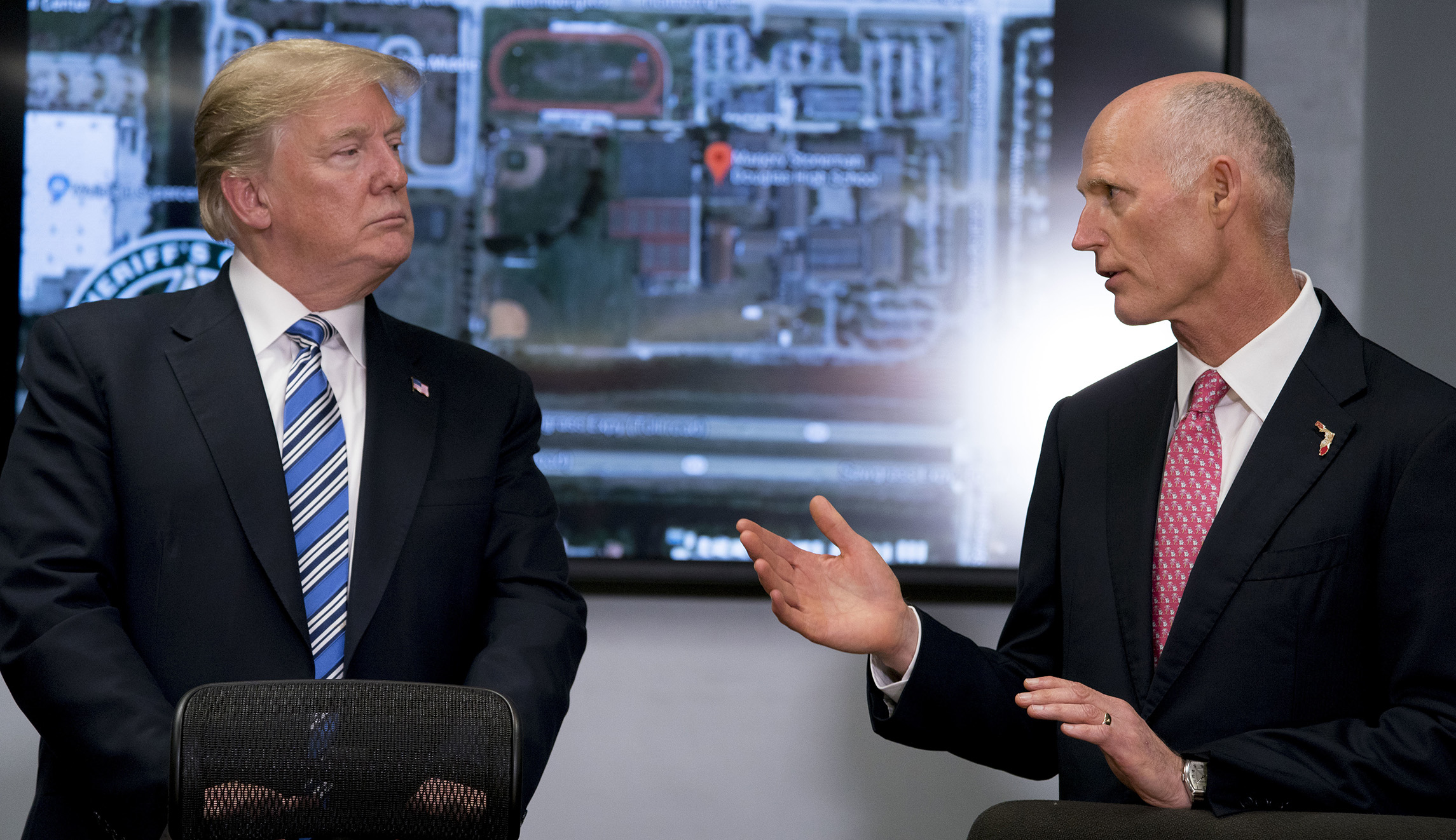 Florida Gov. Rick Scott launches his Senate bid with Trumpish themes