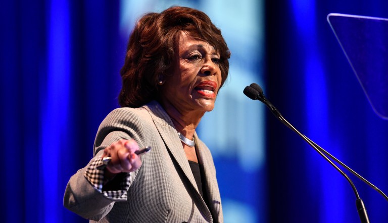 Rep. Maxine Waters, D-Calif., speaks at the 2018 California Democrats State Convention on Feb. 24, 2018, in San Diego.